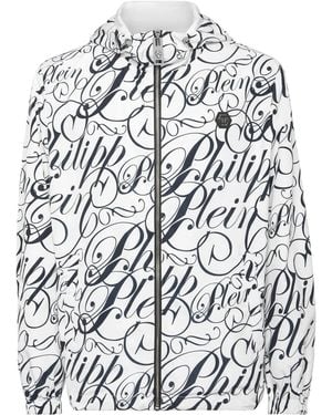 Philipp Plein Logo-Print Jacket - White