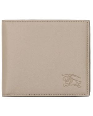 Burberry Pop Check Bi-Fold Wallet - Natural