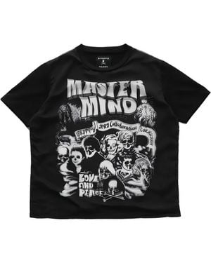 Mastermind Japan X Trippy Mikio Art Rock Stars T-Shirt - Black