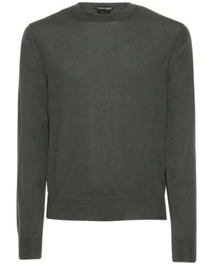 Tom Ford Round-Neck Jumper - Green