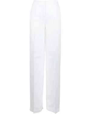 Via Masini 80 Tailored Trousers - White