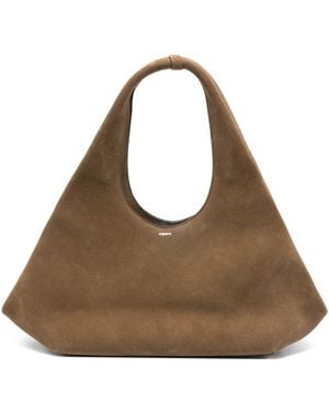 Coperni Suede Top-Handle Tote Bag - Brown