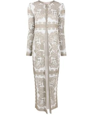 Valentino Garavani ジオメトリックパターン ケープ - ホワイト
