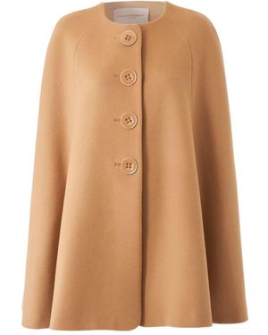 Carolina Herrera Wool Cape - Brown