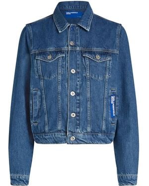 KARL LAGERFELD Regular-Fit Denim Jacket - Blue