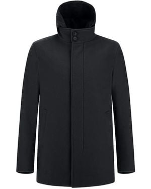 Herno Gabardina Con Capucha - Azul