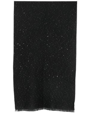 D'Aniello Sciarpa Con Frange E Paillettes - Nero