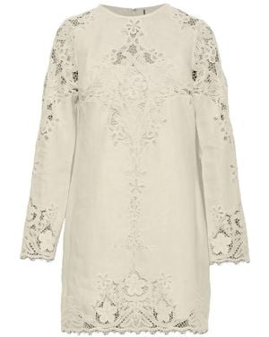 Ulla Johnson Camie Lace-Panelled Mini Dress - White