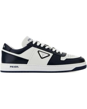 Prada Downtown Two-Tone Trainers - White