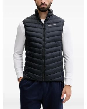 Peak Performance Quilted Zip Gilet - Blue
