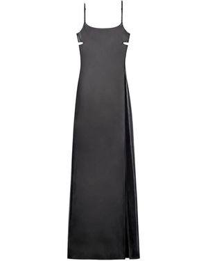 Courreges Lingerie Glossy Long Dress - Black