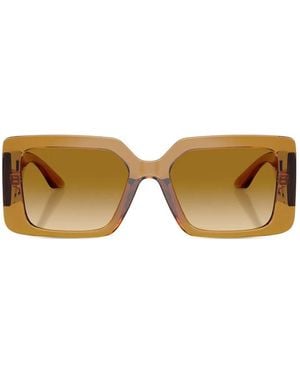 Versace Square-Frame Sunglasses - Natural