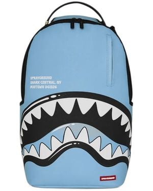 Sprayground Shark-Central Bubble-Shark Backpack - Blue