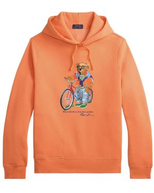 Polo Ralph Lauren Bear Graphic Hoodie - Orange