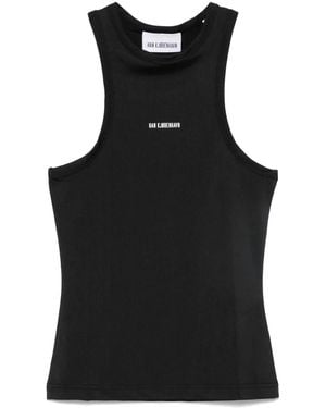 Han Kjobenhavn Logo-Appliqué Racer Tank - Black