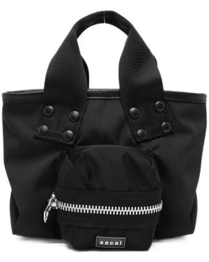 Sacai Multi-Pocket Tote Bag - Black