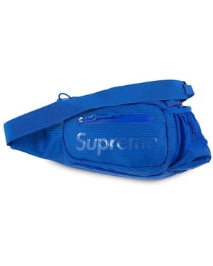 Supreme Logo-Print Sing Bag - Blue