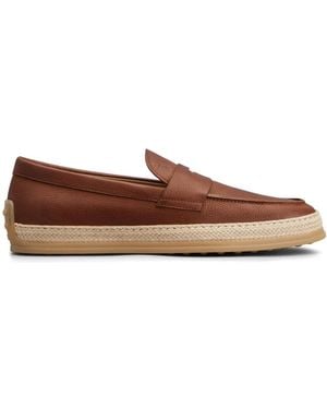 Tod's レザーローファー - ブラウン