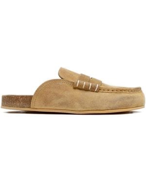 JW Anderson Mules Mit Ziernähten - Braun