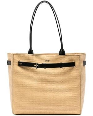 Tom Ford Borsa Tote Intrecciato - Neutro