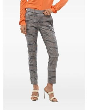 Dondup Check-Pattern Pants - Gray