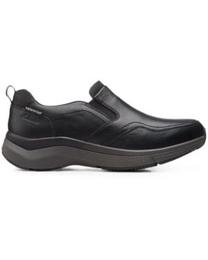 Clarks Wave 2.0 Edge Leather Sneakers - Black