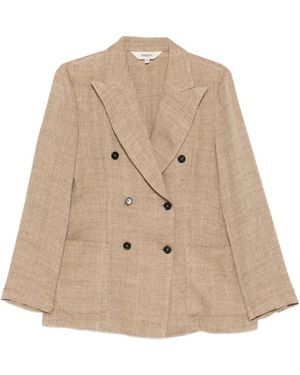 Barena Peaked-Lapel Double-Breasted Blazer - Natural
