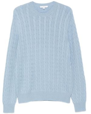 Malo Pullover Mit Zopfmuster - Blau