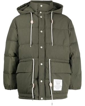 Neighborhood Hooded Puffer Jacket - Green