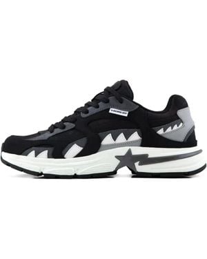 A Bathing Ape Shark Trainers - Black