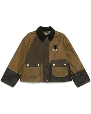 Barbour Alma Colorblock Corduroy Jacket - Green