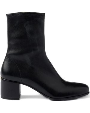 Prada Stiefel Mit Blockabsatz Und Reißverschluss 55Mm - Schwarz