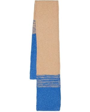 Pringle of Scotland Two-Tone Knitted Scarf - Blue