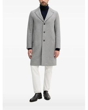 Sisley Single-Breasted Coat - Grey