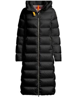 Parajumpers Cappotto Leah Trapuntato Con Cappuccio - Nero