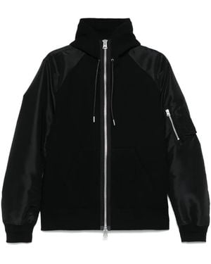 Sacai Hooded Bomber Jacket - Black