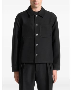 Manière De Voir Benoit Pocket Shirt - Black