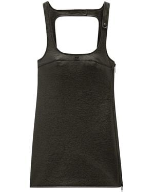 Courreges Re-Edition Vinyl Mini Dress - Black