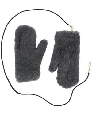 Max Mara Mittens - White