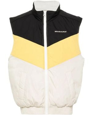 Isabel Marant 'bruce' Beige Cotton Blend Vest - Meerkleurig
