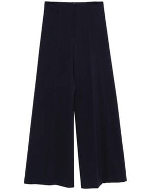 Liviana Conti Wide-Leg Tailored Trousers - Black