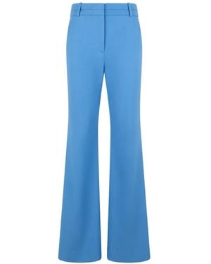 Veronica Beard Melvin Flared Trousers - Blue