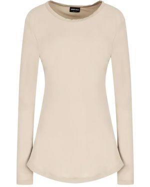 Giorgio Armani Long-Sleeve Top - Natural