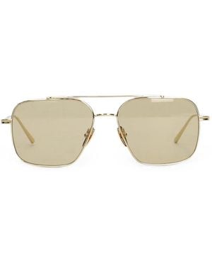 Chimi Geometric-Frame Sunglasses - Natural