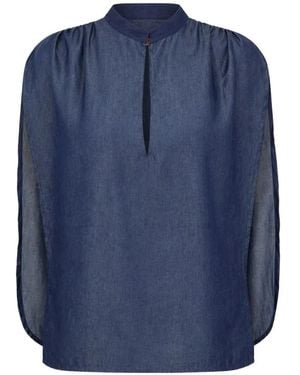 DARKPARK Blouse Tracy À Design Sans Manches - Blue