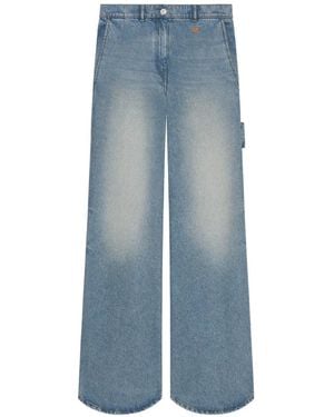 Courreges Broek Met Logopatch - Blauw