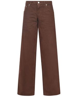 Stella McCartney Wide-Leg Jeans - Brown