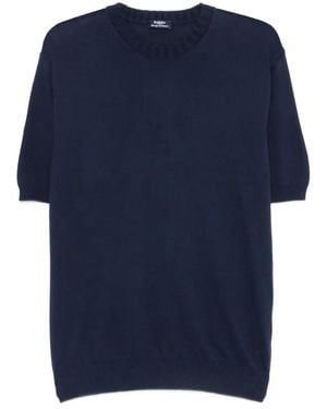 Barba Napoli T-Shirt À Col Rond - Bleu