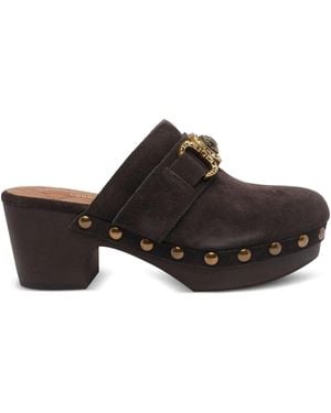 Kurt Geiger 70Mm Mansion Buckle-Embellished Clogs - Brown