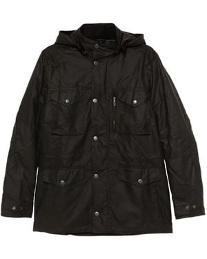 Barbour Sapper Waxed Jacket - Black